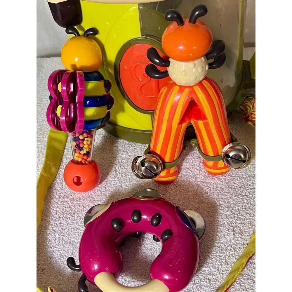 Just B Parum Pum Pum Drum Musical Instruments Set Bugs Play Toddler Kids Toys